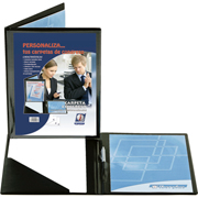 IBERPLAS CARPETA CONGRESOS PERSONALIZABLE PVC A4 NEGRO 455C